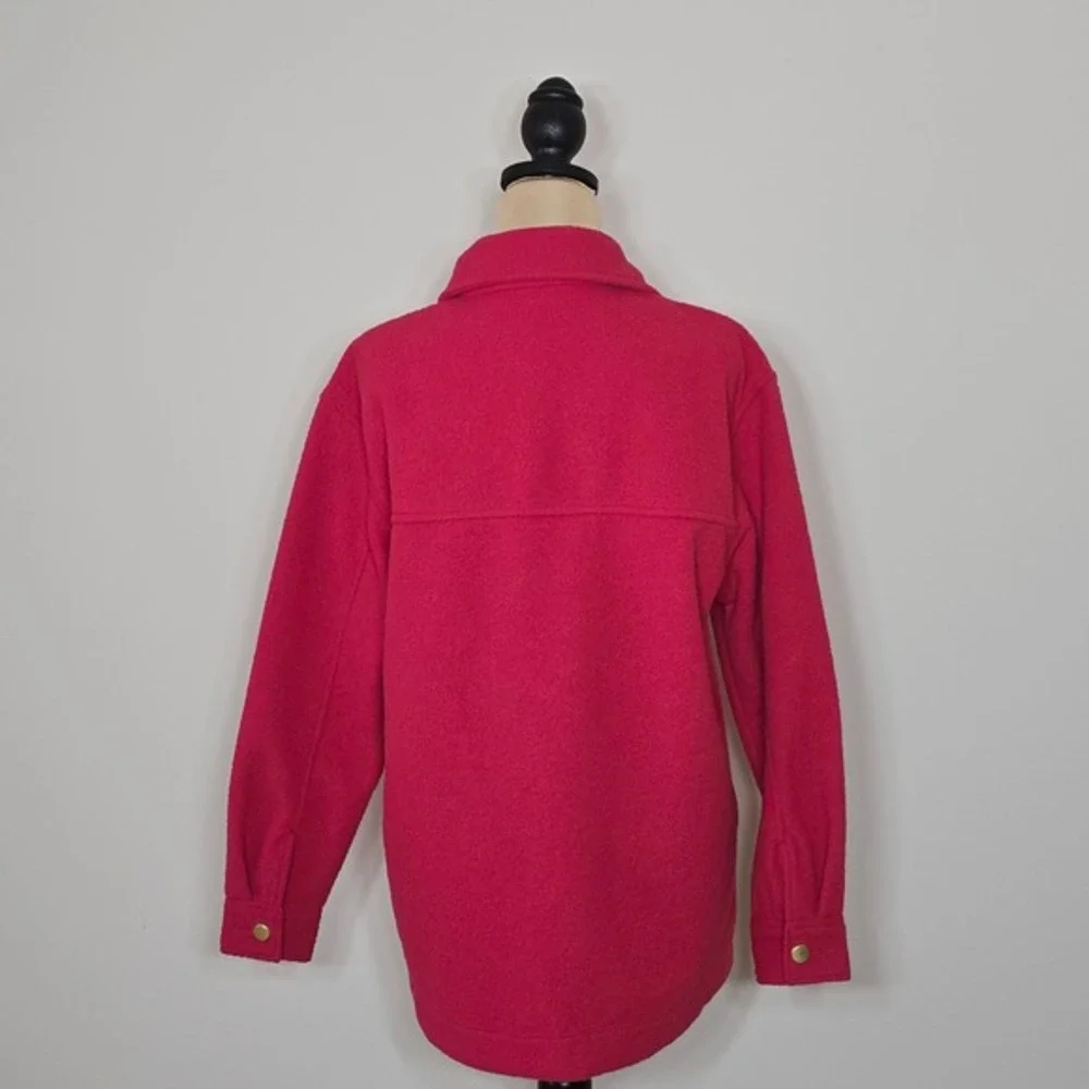 Joie Pink Textured Shacket‎ Button Up Shirt Jacket Women's S